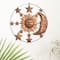 Brown Sun & Moon Rustic Metal Wall Decor